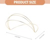 image:imageBeaupretty 2 Pieces Multi Layers Metal Headband Simple Thin Non Slip Metal Wire Headpiece Four Layer Headband Wedding Crown Bride Tiara Halloween Hair Accessories for Women GoldGolden