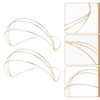 image:imageBeaupretty 2 Pieces Multi Layers Metal Headband Simple Thin Non Slip Metal Wire Headpiece Four Layer Headband Wedding Crown Bride Tiara Halloween Hair Accessories for Women GoldGolden