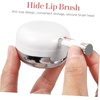 image:imageBeaupretty 2 Pieces Plastic Lips Balm Jars Empty Lip Mask Holder Box with Silicone Lip Brush Mirror Refillable Lipstick Pot for Home Travel