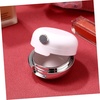 image:imageBeaupretty 2 Pieces Plastic Lips Balm Jars Empty Lip Mask Holder Box with Silicone Lip Brush Mirror Refillable Lipstick Pot for Home Travel