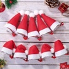 image:imageBeaupretty 20 Pieces Christmas Hair Clips Santa Hat Hair Clips Cute Mini Red Santa Hat Hair Grips Barrettes for Girls20 pcs