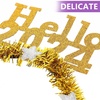 image:imageBeaupretty 2024 Happy New Year Headband Glitter Star Headband 2024 Hair Clasp 2024 New Year Eve Headwear Christmas Hair AccessoriesGoldGold