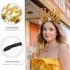 image:imageBeaupretty 2024 Happy New Year Headband Glitter Star Headband 2024 Hair Clasp 2024 New Year Eve Headwear Christmas Hair AccessoriesGoldGold