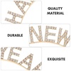 image:imageBeaupretty 2025 Happy New Year Headband Glitter Party Headpieces Decorative Christmas Party Headdress for Kids GirlsGolden