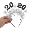 image:imageBeaupretty 2026 New Year Party Headband with Glitter Sliver Stars Hair Hoop Festival Accessories for Women Holiday CelebrationsSilver