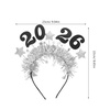 image:imageBeaupretty 2026 New Year Party Headband with Glitter Sliver Stars Hair Hoop Festival Accessories for Women Holiday CelebrationsSilver