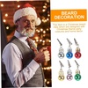 image:imageBeaupretty 24pcs Santa Claus Beard Clip Hair Baubles Decorations Santa Claus Beard Ornaments Christmas Decorated Beards Christmas Tree Ornaments Beard Bell Clip Utensils Tassel