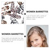 image:imageBeaupretty 24pcs Snap Hair Clips Leopard Animal Print No Slip Metal Geometric Snap Barrettes BB Hairpins Side Clip Hair Accessories for Women Girls Hair Styling