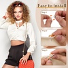 image:imageBeaupretty 25Pcs AntiExposure Brooch Buttons Elegant Pearl NoSew Button Pins for Womens Shirt Skirt amp Cardigan Secure Cleavage Cover Up Safety Pins for Daily Wear