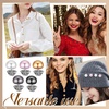 image:imageBeaupretty 25Pcs AntiExposure Brooch Buttons Elegant Pearl NoSew Button Pins for Womens Shirt Skirt amp Cardigan Secure Cleavage Cover Up Safety Pins for Daily Wear