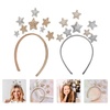 image:imageBeaupretty 2PCS Glitter Star Headband Stars Hair Bands Head Bopper Elastic Hair Hoop for Women Girls Party Hair Decor Accessories