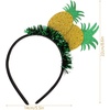 image:imageBeaupretty 2PCS Pineapple Headband Glitter Funny Fruit Headpiece Tropical Hawaiian Headwear Cosplay Accessories for Women Girls Party