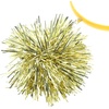 image:imageBeaupretty 2PCS Pom Pom Headband Christmas Headband Party Headpieces Tinsel Headwear for Women Adults for Halloween Christmas Party Golden