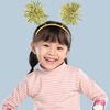 image:imageBeaupretty 2PCS Pom Pom Headband Christmas Headband Party Headpieces Tinsel Headwear for Women Adults for Halloween Christmas Party Golden