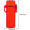 image:imageBeaupretty 2Pack Waterproof Lighter Case Clear Protective Sleeve Compact amp Portable Plastic Lighter Holder for Outdoor Camping Survival
