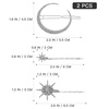 image:imageBeaupretty 2pcs Moon Star Hair Clips Vintage Metal Alloy Rhinestone Bobby Pins Hair Accessories for Women Silver