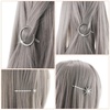 image:imageBeaupretty 2pcs Moon Star Hair Clips Vintage Metal Alloy Rhinestone Bobby Pins Hair Accessories for Women Silver