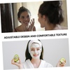 image:imageBeaupretty 2pcs Plush Spa Headband Cute Heart Coral Fleece Makeup Headband Soft Elastic Head Wrap Cosmetic Bow Hair Bands Women Facial Hair Scrunchies for Shower WhiteWhite Blue White Grey