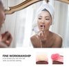 image:imageBeaupretty 2pcs Plush Spa Headband Cute Heart Coral Fleece Makeup Headband Soft Elastic Head Wrap Cosmetic Bow Hair Bands Women Facial Hair Scrunchies for Shower WhitePink White Pink Rosy