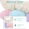 image:imageBeaupretty 2pcs Plush Spa Headband Cute Heart Coral Fleece Makeup Headband Soft Elastic Head Wrap Cosmetic Bow Hair Bands Women Facial Hair Scrunchies for Shower WhiteWhite