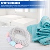 image:imageBeaupretty 2pcs Plush Spa Headband Cute Heart Coral Fleece Makeup Headband Soft Elastic Head Wrap Cosmetic Bow Hair Bands Women Facial Hair Scrunchies for Shower WhiteGrey