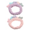 image:imageBeaupretty 2pcs Plush Spa Headband Cute Heart Coral Fleece Makeup Headband Soft Elastic Head Wrap Cosmetic Bow Hair Bands Women Facial Hair Scrunchies for Shower WhitePink Violet