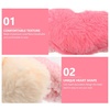 image:imageBeaupretty 2pcs Plush Spa Headband Cute Heart Coral Fleece Makeup Headband Soft Elastic Head Wrap Cosmetic Bow Hair Bands Women Facial Hair Scrunchies for Shower WhitePink White Pink Rosy