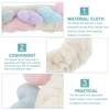 image:imageBeaupretty 2pcs Plush Spa Headband Cute Heart Coral Fleece Makeup Headband Soft Elastic Head Wrap Cosmetic Bow Hair Bands Women Facial Hair Scrunchies for Shower WhiteWhite