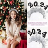 image:imageBeaupretty 3 Pieces 2024 New Year Headbands Happy New Year Headband with 2024 Star New Years Eve Headbands New Year Party Favors 1Silver2Gold