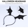 image:imageBeaupretty 3 Pieces Bat Wings Headband Halloween Devil Hair Hoop Black Wings Headpiece for Halloween Party Cosplay Costume