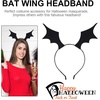 image:imageBeaupretty 3 Pieces Bat Wings Headband Halloween Devil Hair Hoop Black Wings Headpiece for Halloween Party Cosplay Costume