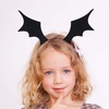 image:imageBeaupretty 3 Pieces Bat Wings Headband Halloween Devil Hair Hoop Black Wings Headpiece for Halloween Party Cosplay Costume