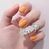 image:imageBeaupretty 3 Pieces Finger Nail Rings Rhinestone Crown Fingernail Rings Fashion Crown Knuckle Nail Rings Decoration Tip for Girls Women