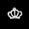 image:imageBeaupretty 30 pcs Accessory Rhinestones Diy Decoration Flatback Back Mini Jewelry Crafts Embellishments Shape Crowns Silver and Cellphone Present Metal Button Tiny MakingSilverx3pcs