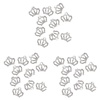 image:imageBeaupretty 30 pcs Accessory Rhinestones Diy Decoration Flatback Back Mini Jewelry Crafts Embellishments Shape Crowns Silver and Cellphone Present Metal Button Tiny MakingSilverx3pcs