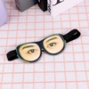 image:imageBeaupretty 3D Funny Sleep Eye Mask Breathable Eye Shade for Sleeping Adjustable Blackout Night Cover for Travel Plane Home amp Nap Unique Glasses Pattern Eyeshade for Men Women