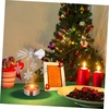 image:imageBeaupretty 3PCS Rotary Candle Holder Spinning Carousel Candlestick Tea Light Holder with Snowflake Xmas Tree Angel Decor for Wedding Christmas Festival Home Silver