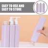 image:imageBeaupretty 3Pack Refillable Travel Shampoo Conditioner Bottles 85Oz Leakproof Squeeze Lotion Bottles for Shower Gel Body Care Compact Design