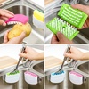 image:imageBeaupretty 3Pack Removable Cleaning Brush Set with Suction Cup for Kitchen Sink Cutlery Fork Chopsticks 433X236X118 Inch Scrubber for Household Cleaning