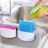 image:imageBeaupretty 3Pack Removable Cleaning Brush Set with Suction Cup for Kitchen Sink Cutlery Fork Chopsticks 433X236X118 Inch Scrubber for Household Cleaning
