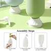 image:imageBeaupretty 3Pcs Bottle Emptying Cap for Lotion Reusable LeakProof Shampoo Flip It Bottle Caps Replacement for Bathroom Kitchen