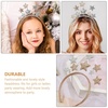 image:imageBeaupretty 3Pcs Glitter Star Headband Stars Hair Bands Head Bopper Children Hair Hoop for Women Girls Party Hair Decor