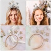 image:imageBeaupretty 3Pcs Glitter Star Headband Stars Hair Bands Head Bopper Children Hair Hoop for Women Girls Party Hair Decor