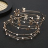 image:imageBeaupretty 3pcs Multilayer Crystal Headband Rhinestone Hair for Women Delicate Bridal Headdress for Weddings Engagements and PartiesAs Shown