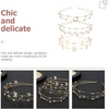 image:imageBeaupretty 3pcs Multilayer Crystal Headband Rhinestone Hair for Women Delicate Bridal Headdress for Weddings Engagements and PartiesAs Shown