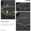 image:imageBeaupretty 3pcs Multilayer Crystal Headband Rhinestone Hair for Women Delicate Bridal Headdress for Weddings Engagements and PartiesAs Shown