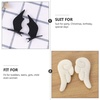 image:imageBeaupretty 4 Pairs Cute Hair Clips Devil Horn Hair Clips Hairpins Angel Wings Cartoon Leather Hairclips Non Slip Clamps Lovely Hair Accessories