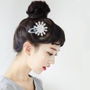 image:imageBeaupretty 4 Pairs Snowflake Hair Clips Glittery Snowflake Barrettes Teen Girls Hair Snap Clips Winter Theme Party Hair Accessories