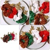 image:imageBeaupretty 4 Pieces Christmas Hair Ties for Women Girls Christmas Hair Scrunchies Elk Hair Ties Hair Bands Christmas Hair Accessories1 Count Pack of 4