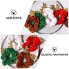 image:imageBeaupretty 4 Pieces Christmas Hair Ties for Women Girls Christmas Hair Scrunchies Elk Hair Ties Hair Bands Christmas Hair Accessories8 Pieces